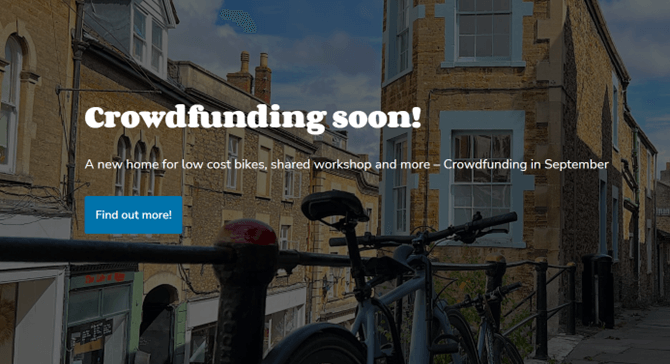 Our Crowdfunder Frome Community Bike Project